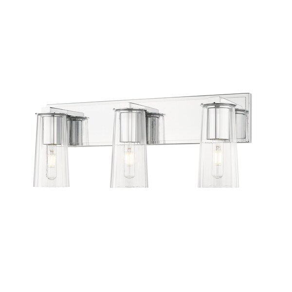 Z-Lite Titus 3 Light Vanity, 24in. W x 9.5in. H, Chrome 826-3V-CH - main